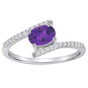 Alyson Layne 10k Gold Oval Shape 1/6 Carat T.W. Lab-Grown Diamond Ring