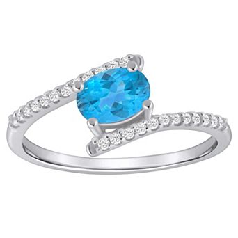 Alyson Layne 10k Gold Oval Shape 1/6 Carat T.W. Lab-Grown Diamond Ring