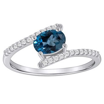 Alyson Layne 10k Gold Oval Shape 1/6 Carat T.W. Lab-Grown Diamond Ring