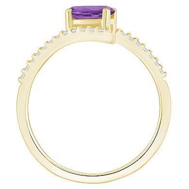 Alyson Layne 10k Yellow Gold Oval Shape 1/6 Carat T.W. Lab-Grown Diamond Ring