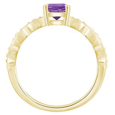 Alyson Layne 10k Gold Lab-Grown Diamond Accent & Gemstone Ring