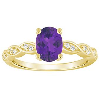 Alyson Layne 10k Gold Lab-Grown Diamond Accent & Gemstone Ring