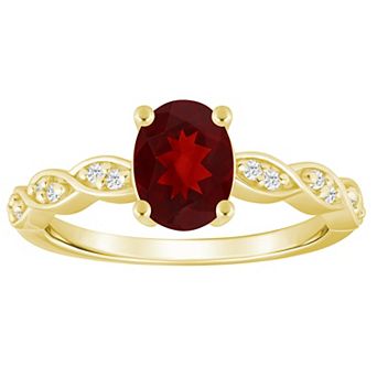 Alyson Layne 10k Gold Lab-Grown Diamond Accent & Gemstone Ring