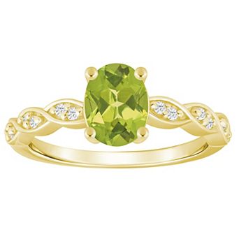 Alyson Layne 10k Gold Lab-Grown Diamond Accent & Gemstone Ring