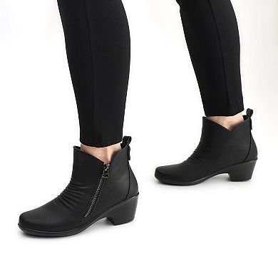 Easy Street Jeanie Women's Block Heel Ankle Boots