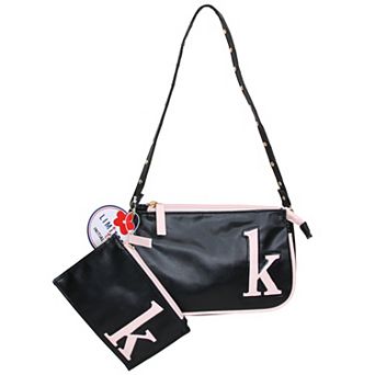 Girls Limited Too Initial Letter Shoulder Bag & Zip Pouch