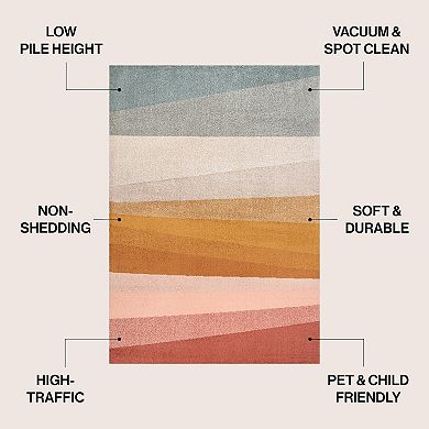 Prism Geometric Striped Area Rug