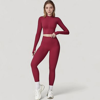 Women's High Waist Compression Leggings with Seamless Fit and Sculpting Stretch Fabric