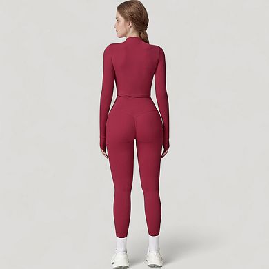 Women's High Waist Compression Leggings with Seamless Fit and Sculpting Stretch Fabric