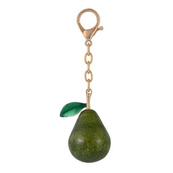Emberly Glitter Pear Bag Charm