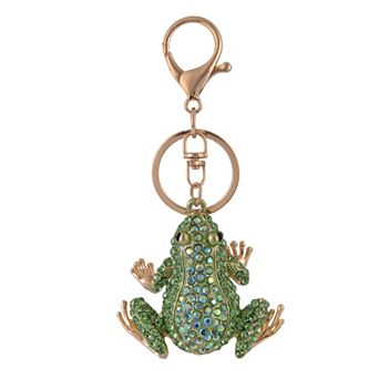 Emberly Green Stone Frog Bag Charm
