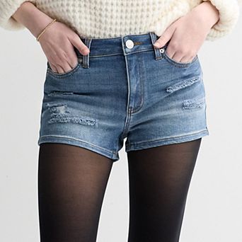 Juniors' SO® High Rise Denim Shorts