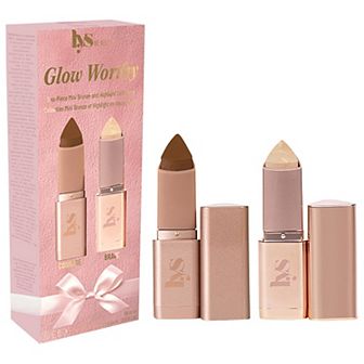 LYS Beauty Mini Glow Worthy Light Bronzer and Highlighter 2 pc Set