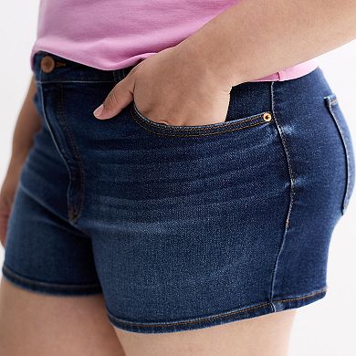 Juniors' Plus Size SO® High Rise Shorts