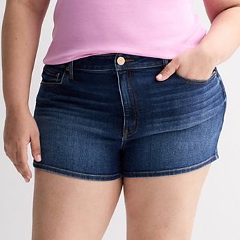 Juniors' Plus Size SO® High Rise Shorts