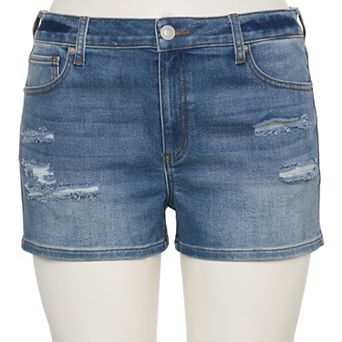 Juniors' Plus Size SO® High Rise Shorts