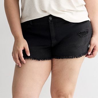 Juniors' Plus Size SO® High Rise Shorts