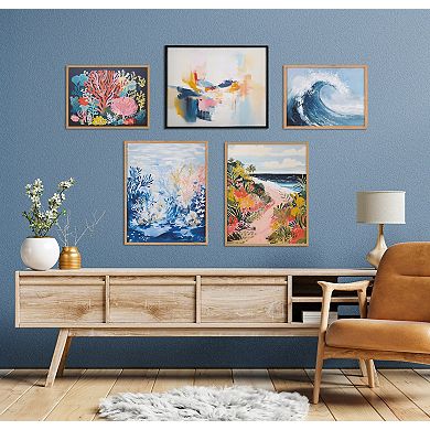 Gallery Elegant Coastal Beach Abstract Print by The Creative Bunch Studio