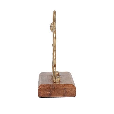 Celebrate Together™ St. Patrick's Day Gold Tone Metal Shamrock Sitabout Table Decor