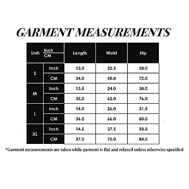 Women's Scalloped High Waist Athletic Shorts with Soft Stretch Fabric and Seamless Waistband