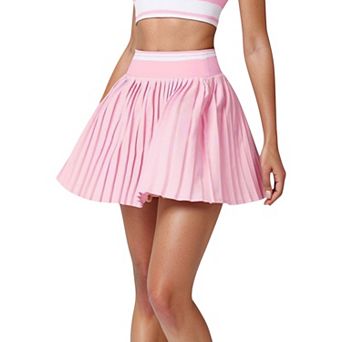 Women's Pleated Tennis Skirt with Built-In Shorts and Side Pocket for Functional Movement