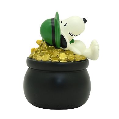 Celebrate Together™ Peanuts Snoopy & Woodstock "Happy St. Patrick's Day" Pot of Gold Resin Table Decor