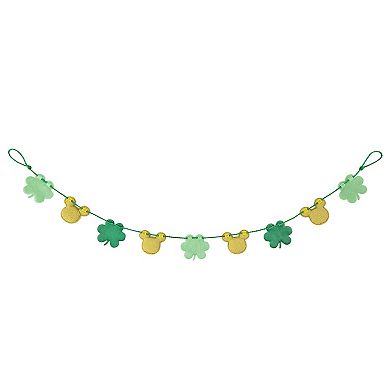Celebrate Together™ Disney's Mickey Mouse St. Patrick's Day Shamrock Felt Garland