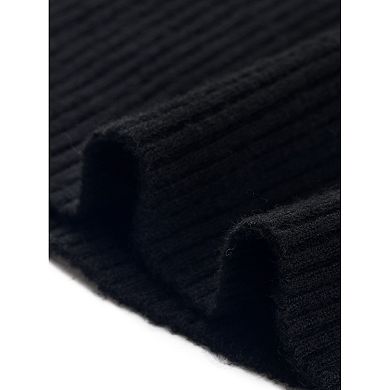 Women's V-Neck Knitted Sweaters Ruched Button Long Sleeve Cross Wrap Slim Fit Tops