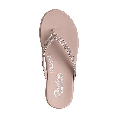 Skechers® Meditation Luxe Classic Romance Women's Cushioned Flip Flop Sandals