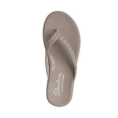 Skechers® Meditation Luxe Classic Romance Women's Cushioned Flip Flop Sandals