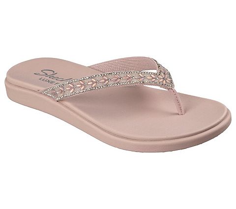 Женские сандалии Skechers Meditation Luxe Classic Romance Women's Cushioned Flip Flop Sandals