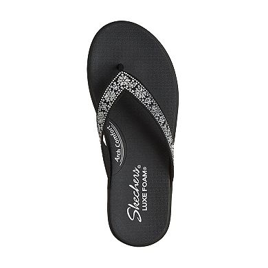 Skechers® Meditation Luxe Sunny Glow Women's Cushioned Flip Flop Sandals