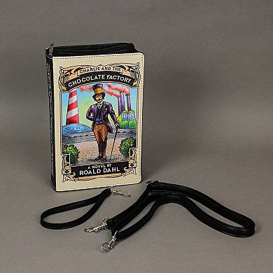 Vinyl Charlie & The Chocolate Factory Book Handbag Novelty Crossbody Bag