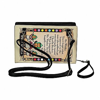 Vinyl Charlie & The Chocolate Factory Book Handbag Novelty Crossbody Bag