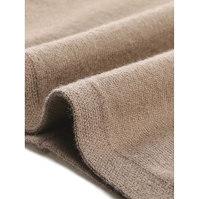 Women's Batwing Long Sleeve Oversized Sweaters Crewneck Knit Loose Tops