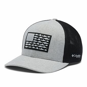 Men's Columbia PFG Mesh Fish Flag Baseball Cap