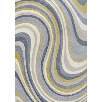 Flow Abstract Swirl Area Rug