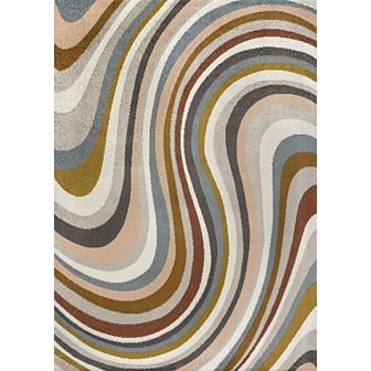Flow Abstract Swirl Area Rug
