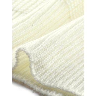 Women's Sleeveless Mock Neck Striped Sweater Vest Casual Cap Sleeve Knit Pullover Tank Tops