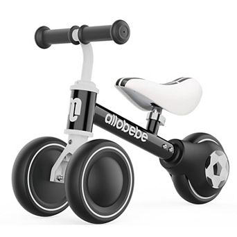 Allobebe Baby Balance Bike, Ages 1-3, 3-Wheel Ride-On with Adjustable Seat & Silent Wheels