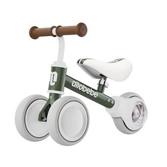 Allobebe Baby Balance Bike, Ages 1-3, 3-Wheel Ride-On with Adjustable Seat & Silent Wheels