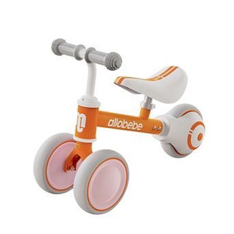 Allobebe Baby Ride-On Balance Bike for 12 to 30 Months, Adjustable Seat, Soft Silent 3-Wheel Ride-On