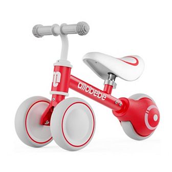 Allobebe Baby Balance Bike, Ages 1-3, 3-Wheel Ride-On with Adjustable Seat & Silent Wheels