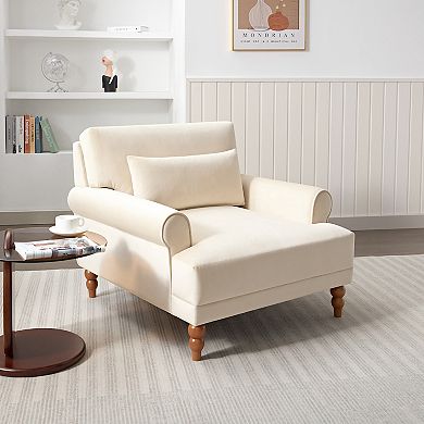 Mirod Ergonomic Chair with Circular Armrests, Lumbar Support & Vintage Roman Legs - Large Luxurious