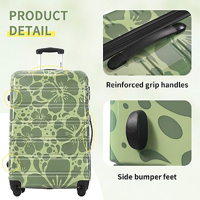 Merax Hardshell Luggage Sets 3 pcs Spinner Suitcase with TSA Lock Lightweight