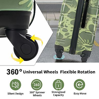 Merax Hardshell Luggage Sets 3 pcs Spinner Suitcase with TSA Lock Lightweight