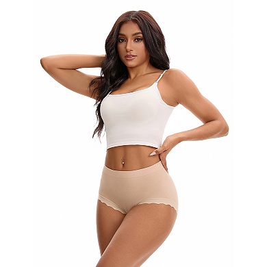 Women's High Waisted Underpantys Breathable Tummy Control Briefs