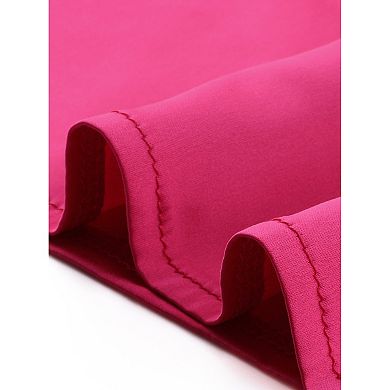 Women's Satin Tops Long Sleeve Keyhole Dressy Bow Mock Neck Blouse Casual Work Office Shirts