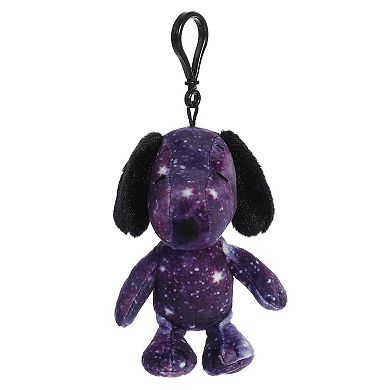 Aurora Mini Purple Peanuts 5" Spaced Out Snoopy Clip-On Adorable Stuffed Animal