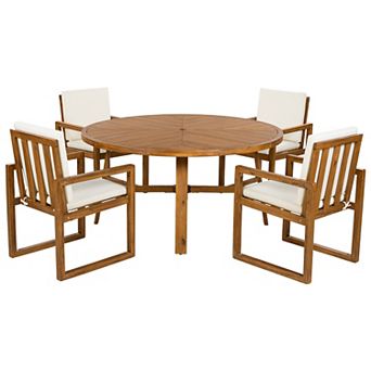 Merax 5 pc Outdoor Patio Dining Set Acacia Wood Outdoor Dining Set Patio Furniture Set